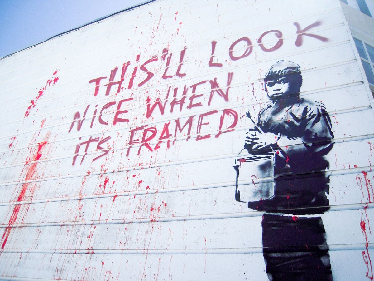 Malaga showcases a new exhibition of works by British street artist, Banksy 
