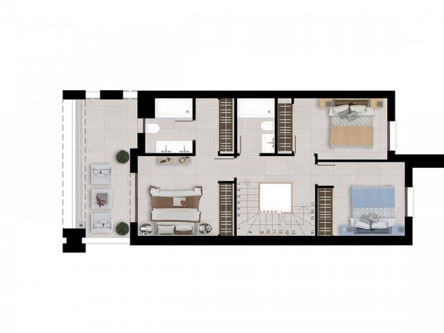 3 Soveroms Rekkehus i Istán