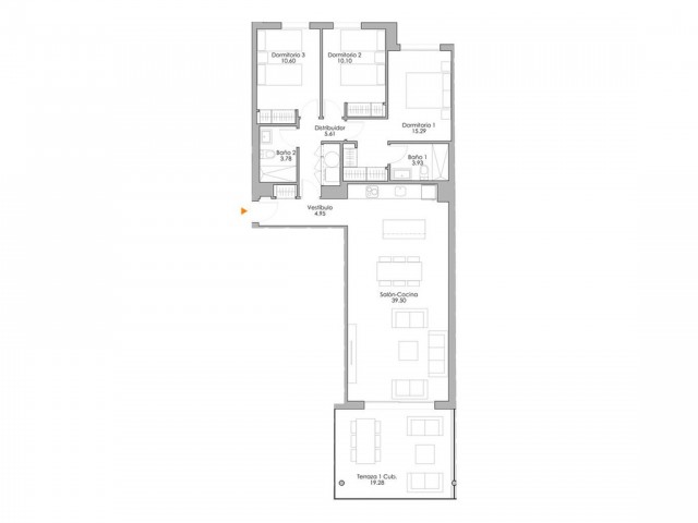 2 Schlafzimmer Apartment in Selwo