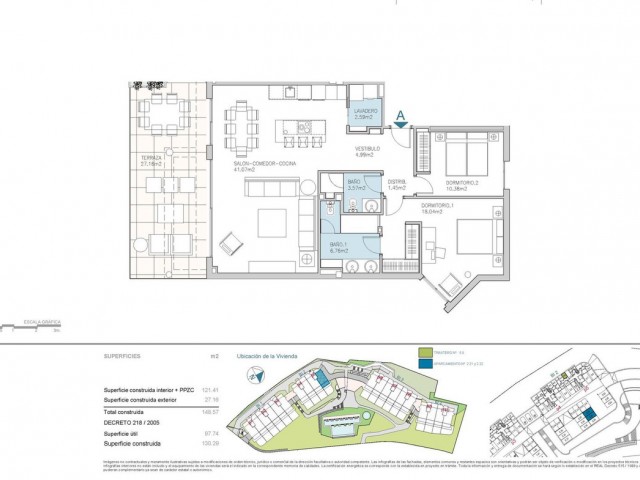 Apartamento con 2 Dormitorios  en Calanova Golf