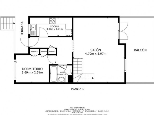 Appartement avec 3 Chambres  à Casares Playa