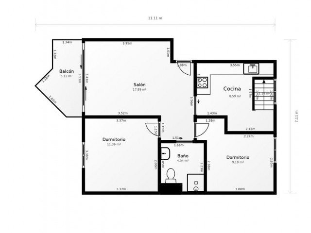 2 Bedrooms Apartment in Torremolinos